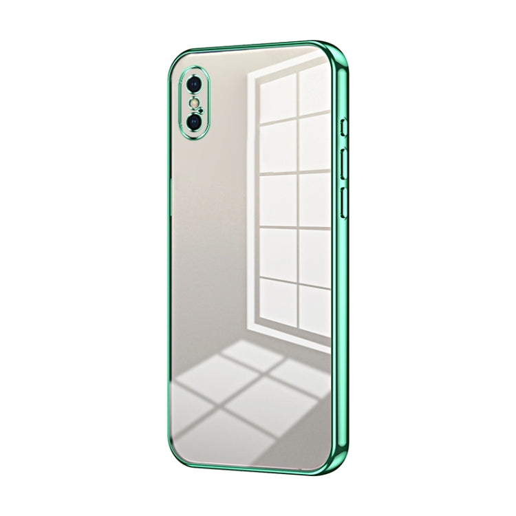 Coque de téléphone à placage transparent à trous fins, Pour iPhone 11 Pro Max, Pour iPhone 11, Pour iPhone 11 Pro, Pour iPhone X / XS, Pour iPhone XR, Pour iPhone XS Max
