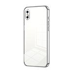 Coque de téléphone à placage transparent à trous fins, Pour iPhone 11 Pro Max, Pour iPhone 11, Pour iPhone 11 Pro, Pour iPhone X / XS, Pour iPhone XR, Pour iPhone XS Max