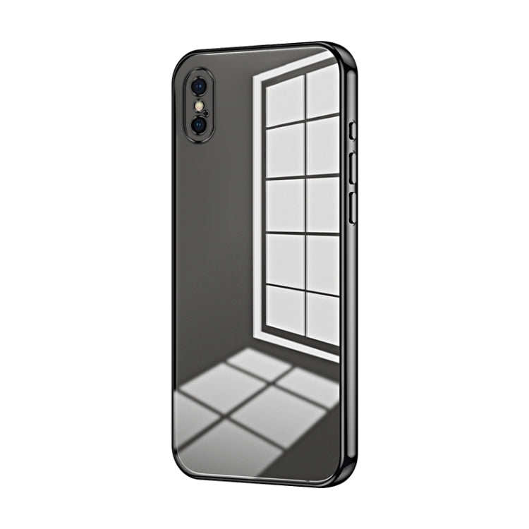 Coque de téléphone à placage transparent à trous fins, Pour iPhone 11 Pro Max, Pour iPhone 11, Pour iPhone 11 Pro, Pour iPhone X / XS, Pour iPhone XR, Pour iPhone XS Max