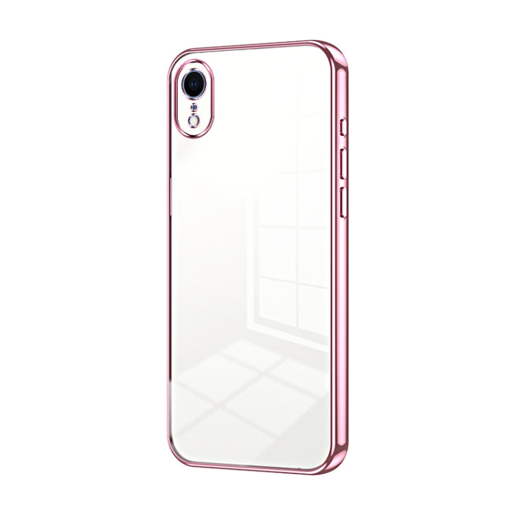 Coque de téléphone à placage transparent à trous fins, Pour iPhone 11 Pro Max, Pour iPhone 11, Pour iPhone 11 Pro, Pour iPhone X / XS, Pour iPhone XR, Pour iPhone XS Max