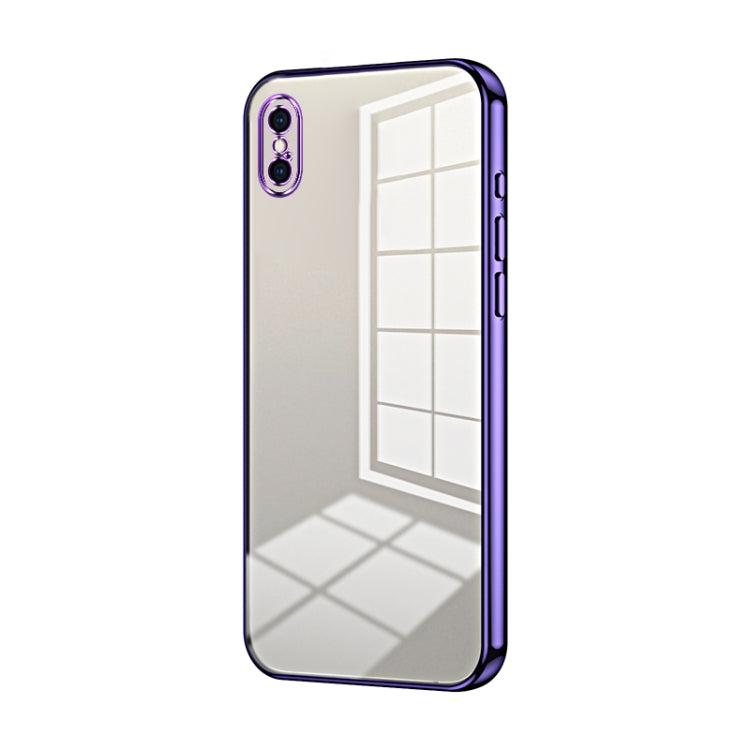 Coque de téléphone à placage transparent à trous fins, Pour iPhone 11 Pro Max, Pour iPhone 11, Pour iPhone 11 Pro, Pour iPhone X / XS, Pour iPhone XR, Pour iPhone XS Max