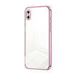Coque de téléphone à placage transparent à trous fins, Pour iPhone 11 Pro Max, Pour iPhone 11, Pour iPhone 11 Pro, Pour iPhone X / XS, Pour iPhone XR, Pour iPhone XS Max