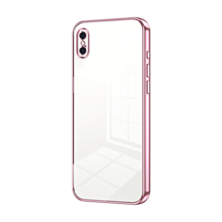 Coque de téléphone à placage transparent à trous fins, Pour iPhone 11 Pro Max, Pour iPhone 11, Pour iPhone 11 Pro, Pour iPhone X / XS, Pour iPhone XR, Pour iPhone XS Max