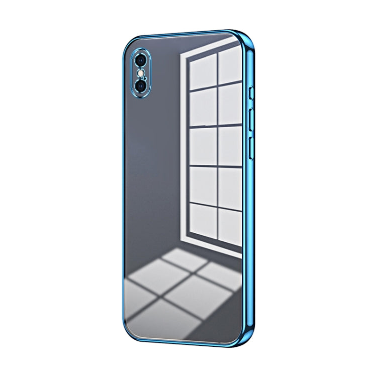 Coque de téléphone à placage transparent à trous fins, Pour iPhone 11 Pro Max, Pour iPhone 11, Pour iPhone 11 Pro, Pour iPhone X / XS, Pour iPhone XR, Pour iPhone XS Max
