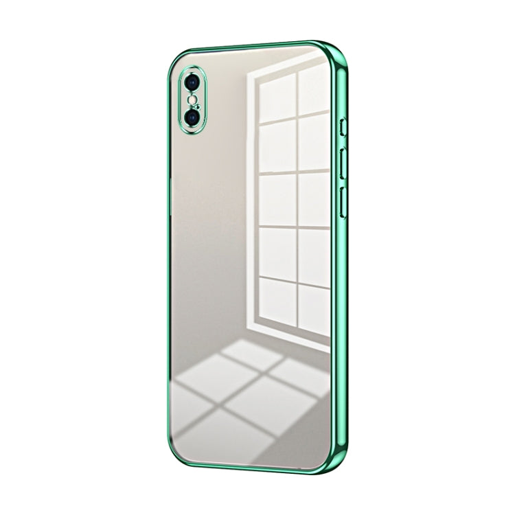 Coque de téléphone à placage transparent à trous fins, Pour iPhone 11 Pro Max, Pour iPhone 11, Pour iPhone 11 Pro, Pour iPhone X / XS, Pour iPhone XR, Pour iPhone XS Max