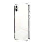 Coque de téléphone à placage transparent à trous fins, Pour iPhone 11 Pro Max, Pour iPhone 11, Pour iPhone 11 Pro, Pour iPhone X / XS, Pour iPhone XR, Pour iPhone XS Max