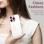 Coque de Téléphone à Trous Fins et Plaqué Transparent, Pour iPhone 16 Pro, Pour iPhone 16 Plus, Pour iPhone 16, Pour iPhone 15 Pro Max, Pour iPhone 15 Pro, Pour iPhone 15 Plus