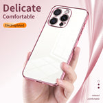 Coque de Téléphone à Trous Fins et Plaqué Transparent, Pour iPhone 16 Pro, Pour iPhone 16 Plus, Pour iPhone 16, Pour iPhone 15 Pro Max, Pour iPhone 15 Pro, Pour iPhone 15 Plus