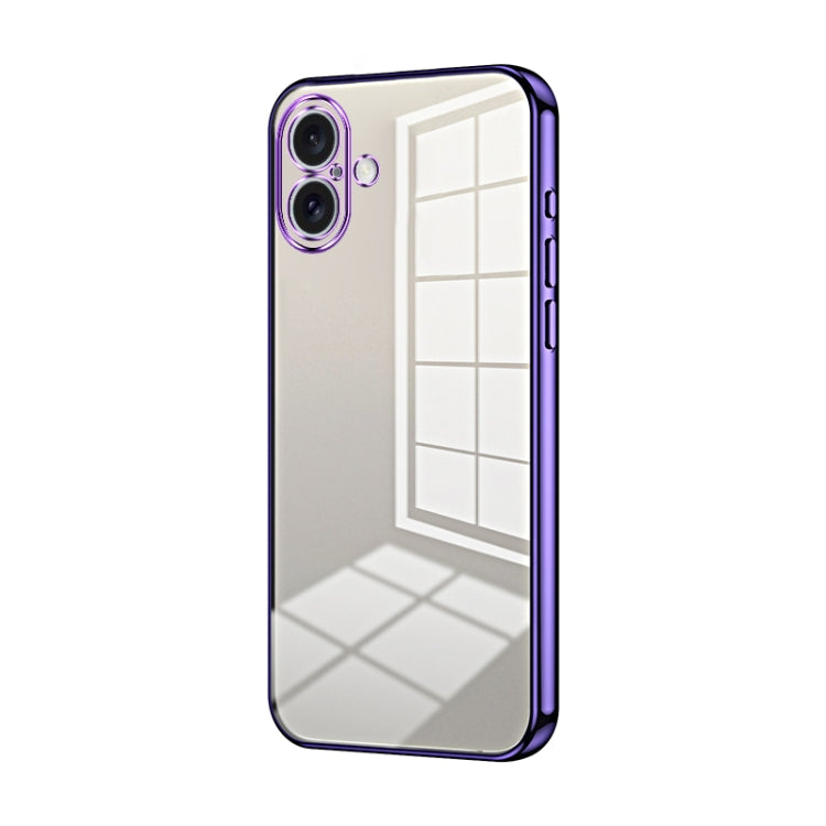 Coque de Téléphone à Trous Fins et Plaqué Transparent, Pour iPhone 16 Pro, Pour iPhone 16 Plus, Pour iPhone 16, Pour iPhone 15 Pro Max, Pour iPhone 15 Pro, Pour iPhone 15 Plus