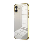 Coque de Téléphone à Trous Fins et Plaqué Transparent, Pour iPhone 16 Pro, Pour iPhone 16 Plus, Pour iPhone 16, Pour iPhone 15 Pro Max, Pour iPhone 15 Pro, Pour iPhone 15 Plus