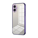 Coque de Téléphone à Trous Fins et Plaqué Transparent, Pour iPhone 16 Pro, Pour iPhone 16 Plus, Pour iPhone 16, Pour iPhone 15 Pro Max, Pour iPhone 15 Pro, Pour iPhone 15 Plus
