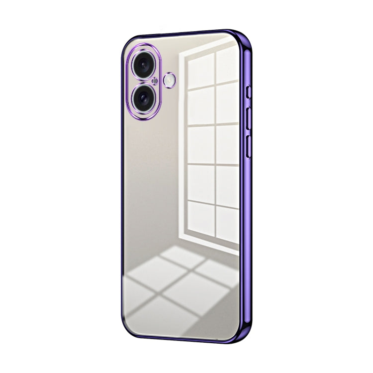 Coque de Téléphone à Trous Fins et Plaqué Transparent, Pour iPhone 16 Pro, Pour iPhone 16 Plus, Pour iPhone 16, Pour iPhone 15 Pro Max, Pour iPhone 15 Pro, Pour iPhone 15 Plus