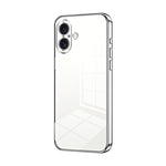 Coque de Téléphone à Trous Fins et Plaqué Transparent, Pour iPhone 16 Pro, Pour iPhone 16 Plus, Pour iPhone 16, Pour iPhone 15 Pro Max, Pour iPhone 15 Pro, Pour iPhone 15 Plus