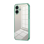 Coque de téléphone transparente à placage fin et à trous fins, pour iPhone 17e / 16e, pour iPhone 17 Pro Max, pour iPhone 17 Pro, pour iPhone 17, pour iPhone Air, pour iPhone 16 Pro Max
