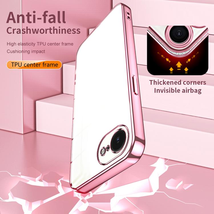 Coque de téléphone transparente à placage fin et à trous fins, pour iPhone 17e / 16e, pour iPhone 17 Pro Max, pour iPhone 17 Pro, pour iPhone 17, pour iPhone Air, pour iPhone 16 Pro Max