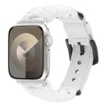 Bracelet de montre en paracorde unie et cuir véritable, pour Apple Watch 42mm, pour Apple Watch 38mm