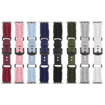 Bracelet de montre en paracorde unie et cuir véritable, pour Apple Watch 42mm, pour Apple Watch 38mm
