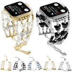 Bracelet de montre en métal chaîne papillon, pour Apple Watch SE 2022 44mm, pour Apple Watch Series 7 41mm, pour Apple Watch Series 7 45mm, pour Apple Watch SE 40mm, pour Apple Watch SE 44mm, pour Apple Watch Series 6 40mm, pour Apple Watch Series 6 44mm