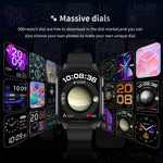 2.01 inch Silicone Strap Bluetooth Call Smart Watch Support Heart Rate Monitoring / Non-invasive Blood Sugar, Silicone Strap Black, Silicone Strap Light Yellow