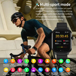 2.01 inch Silicone Strap Bluetooth Call Smart Watch Support Heart Rate Monitoring / Non-invasive Blood Sugar, Silicone Strap Black, Silicone Strap Light Yellow
