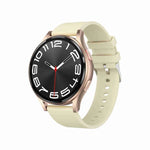 Montre intelligente à appel Bluetooth avec bracelet en silicone de 1,43 pouce prenant en charge l'ECG / la glycémie non invasive, bracelet en silicone noir, bracelet en silicone jaune clair