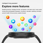 Montre intelligente à appel Bluetooth avec bracelet en silicone de 1,43 pouce prenant en charge l'ECG / la glycémie non invasive, bracelet en silicone noir, bracelet en silicone jaune clair