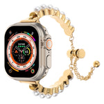 Bracelet en perles pour montre Apple Watch SE 2023 44mm, Apple Watch SE 2023 40mm, Apple Watch Ultra 2 49mm, Apple Watch Series 9 45mm, Apple Watch Series 9 41mm, Apple Watch Ultra 49mm, Apple Watch Series 8 41mm