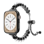Bracelet en perles pour montre Apple Watch SE 2023 44mm, Apple Watch SE 2023 40mm, Apple Watch Ultra 2 49mm, Apple Watch Series 9 45mm, Apple Watch Series 9 41mm, Apple Watch Ultra 49mm, Apple Watch Series 8 41mm