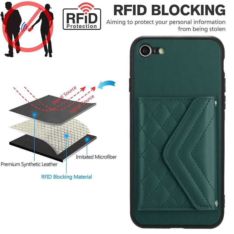 Étui de Téléphone RFID avec Lanière Longue et Motif Losanges, Pour iPhone SE 2022 / SE 2020, Pour iPhone 13 Pro Max, Pour iPhone 13 Pro, Pour iPhone 13, Pour iPhone 13 mini, Pour iPhone 12, Pour iPhone 12 Pro Max, Pour iPhone 12 Pro