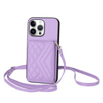 Étui de téléphone RFID avec pochette pour cartes texturée en losange et long cordon, pour iPhone 17 Pro Max, pour iPhone 17 Pro, pour iPhone 17, pour iPhone Air, pour iPhone 16 Pro Max, pour iPhone 16 Pro, pour iPhone 16 Plus, pour iPhone 16