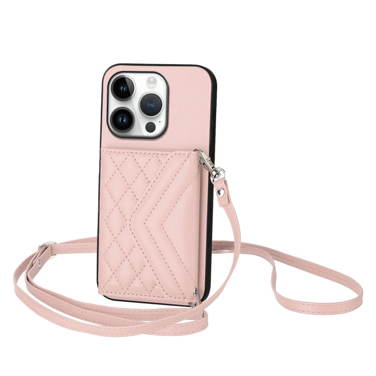Étui de téléphone RFID avec pochette pour cartes texturée en losange et long cordon, pour iPhone 17 Pro Max, pour iPhone 17 Pro, pour iPhone 17, pour iPhone Air, pour iPhone 16 Pro Max, pour iPhone 16 Pro, pour iPhone 16 Plus, pour iPhone 16