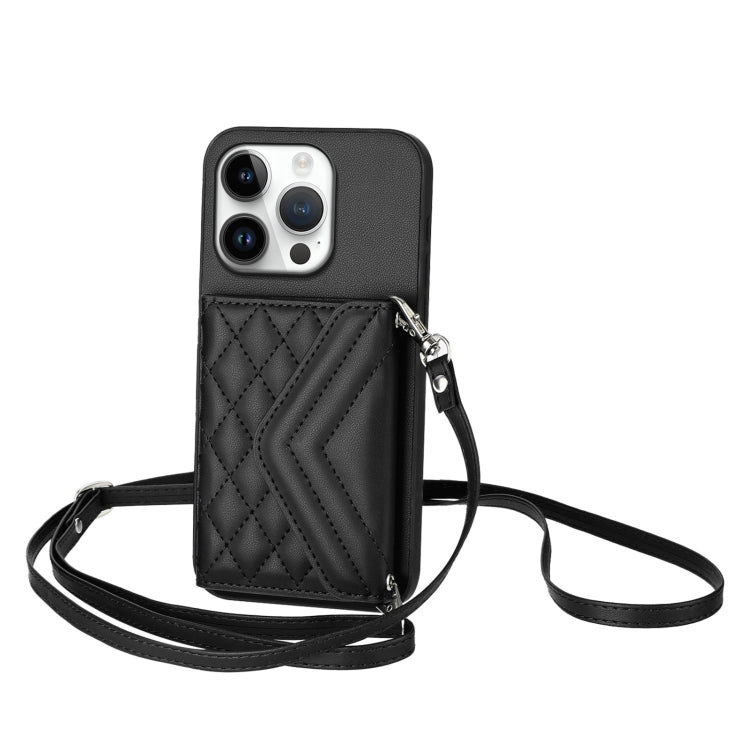 Étui de téléphone RFID avec pochette pour cartes texturée en losange et long cordon, pour iPhone 17 Pro Max, pour iPhone 17 Pro, pour iPhone 17, pour iPhone Air, pour iPhone 16 Pro Max, pour iPhone 16 Pro, pour iPhone 16 Plus, pour iPhone 16
