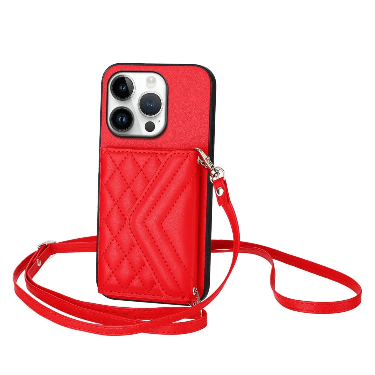 Étui de téléphone RFID avec pochette pour cartes texturée en losange et long cordon, pour iPhone 17 Pro Max, pour iPhone 17 Pro, pour iPhone 17, pour iPhone Air, pour iPhone 16 Pro Max, pour iPhone 16 Pro, pour iPhone 16 Plus, pour iPhone 16