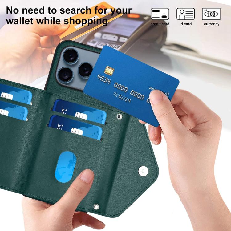 Étui de téléphone RFID avec pochette pour cartes texturée en losange et long cordon, pour iPhone 17 Pro Max, pour iPhone 17 Pro, pour iPhone 17, pour iPhone Air, pour iPhone 16 Pro Max, pour iPhone 16 Pro, pour iPhone 16 Plus, pour iPhone 16