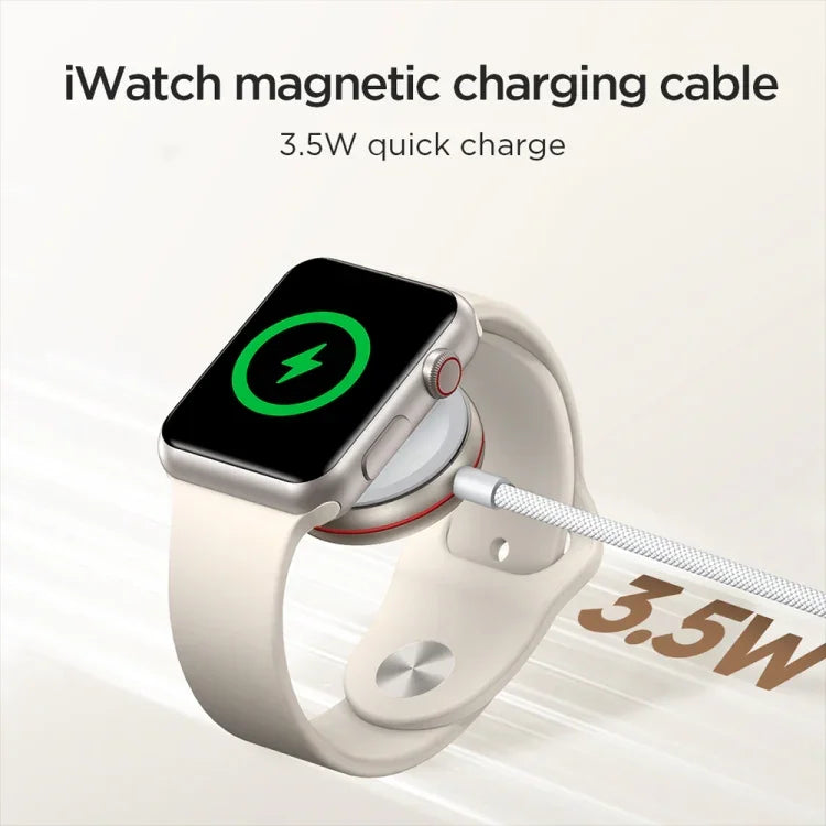 Chargeur magnétique sans fil JOYROOM S-IW011 3.5W pour Apple Watch Series, Longueur : 1,2 m, S-IW011