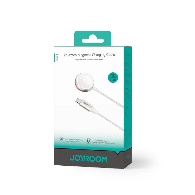 Chargeur magnétique sans fil JOYROOM S-IW011 3.5W pour Apple Watch Series, Longueur : 1,2 m, S-IW011