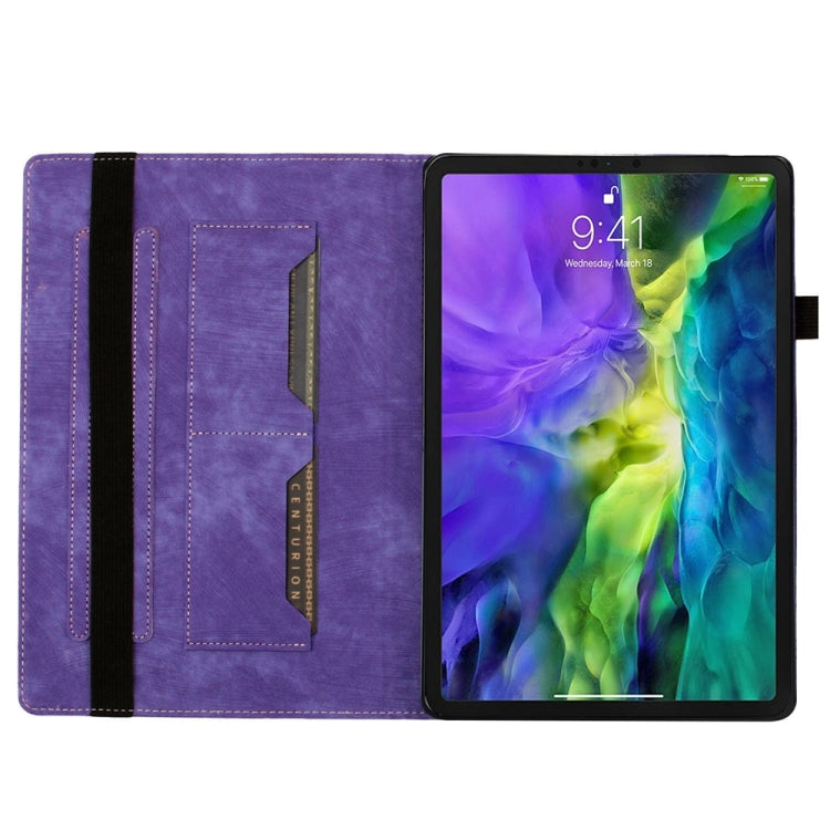 Étui de protection en cuir gaufré Papillon Chat pour tablette, Pour iPad Air 13 2026 / 2025 / 2024, Pour iPad Air 11 2026 / 2025 / 2024, Pour iPad Pro 13 2025 / 2024, Pour iPad Pro 11 2025 / 2024, Pour iPad mini 2024 / 2021