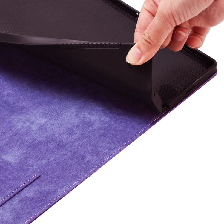 Étui de protection en cuir gaufré Papillon Chat pour tablette, Pour iPad Air 13 2026 / 2025 / 2024, Pour iPad Air 11 2026 / 2025 / 2024, Pour iPad Pro 13 2025 / 2024, Pour iPad Pro 11 2025 / 2024, Pour iPad mini 2024 / 2021