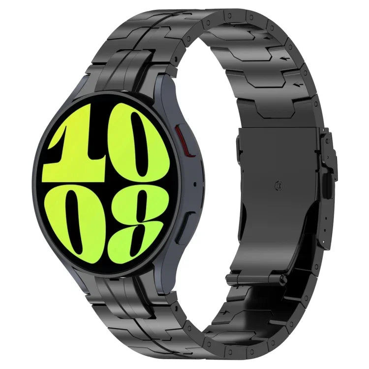 Bracelet de montre en acier inoxydable à bouton-poussoir, pour Samsung Galaxy Watch 6 / 6 Classic