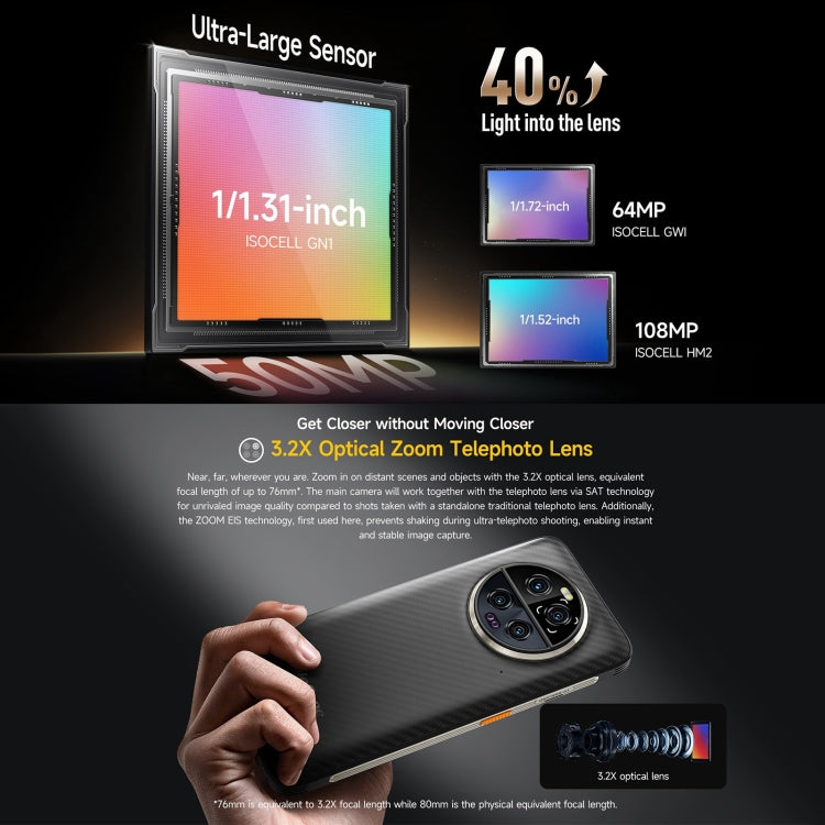 Ulefone Armor 23, téléphone ultra-résistant, écran 6,78 pouces, Android 13, processeur MediaTek Dimensity 8020 Octa-Core jusqu'à 2,6 GHz, réseau : 5G, NFC, OTG, messagerie satellite, 12 Go + 512 Go