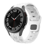 Bracelet de montre en silicone à boucle inversée, motif football, pour Samsung Galaxy Watch 6 / 6 Classic