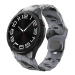 Bracelet de montre en silicone à boucle inversée, motif football, pour Samsung Galaxy Watch 6 / 6 Classic