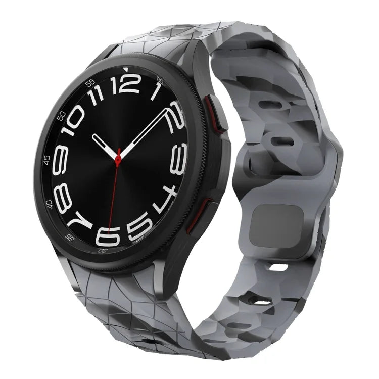 Bracelet de montre en silicone à boucle inversée, motif football, pour Samsung Galaxy Watch 6 / 6 Classic