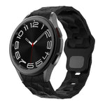 Bracelet de montre en silicone à boucle inversée, motif football, pour Samsung Galaxy Watch 6 / 6 Classic