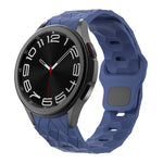 Bracelet de montre en silicone à boucle inversée, motif football, pour Samsung Galaxy Watch 6 / 6 Classic