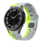 Bracelet de montre en silicone à boucle inversée, motif football, pour Samsung Galaxy Watch 6 / 6 Classic