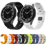 Bracelet de montre en silicone à boucle inversée, motif football, pour Samsung Galaxy Watch 6 / 6 Classic