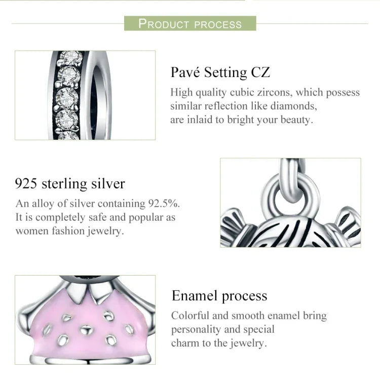 Accessoires de bracelet et collier DIY en argent sterling 925, perles motif « Compagnon idéal, vie parfaite »