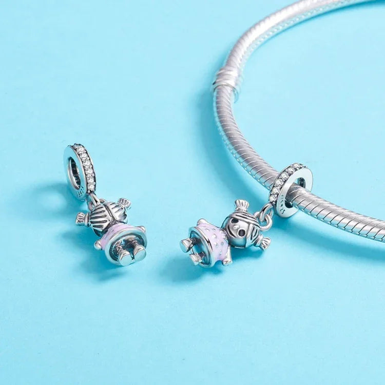 Accessoires de bracelet et collier DIY en argent sterling 925, perles motif « Compagnon idéal, vie parfaite »