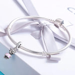 Accessoires de bracelet et collier DIY en argent sterling 925, perles motif « Compagnon idéal, vie parfaite »